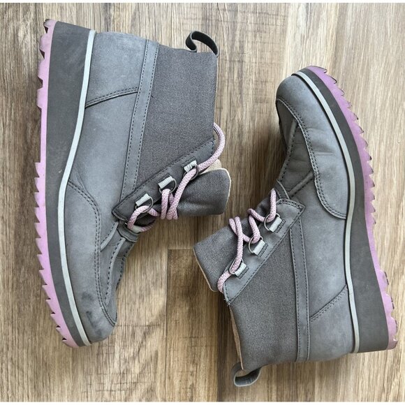 VIONIC Nolan Orthotic Waterproof Walking‎ Boots Grey Leather Size: 7 - Picture 1 of 8
